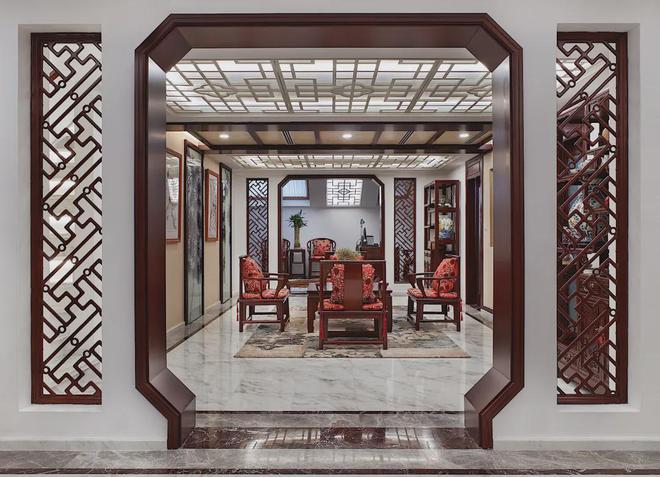 調奢華的中式裝修AG真人登錄低(圖4)