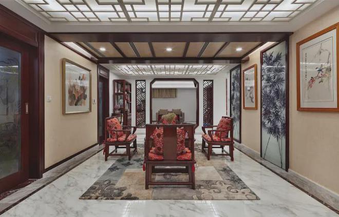 調奢華的中式裝修AG真人登錄低(圖7)